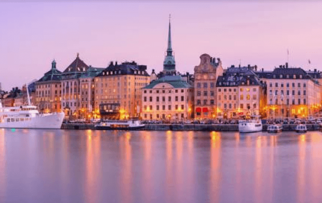 Marina Bay skyline at night